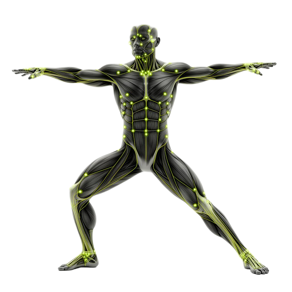 Biomechanical human figure