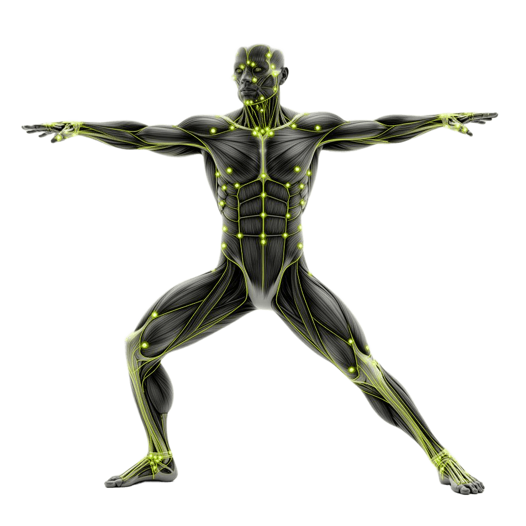 Anatomical figure representing the Health Discovery panel