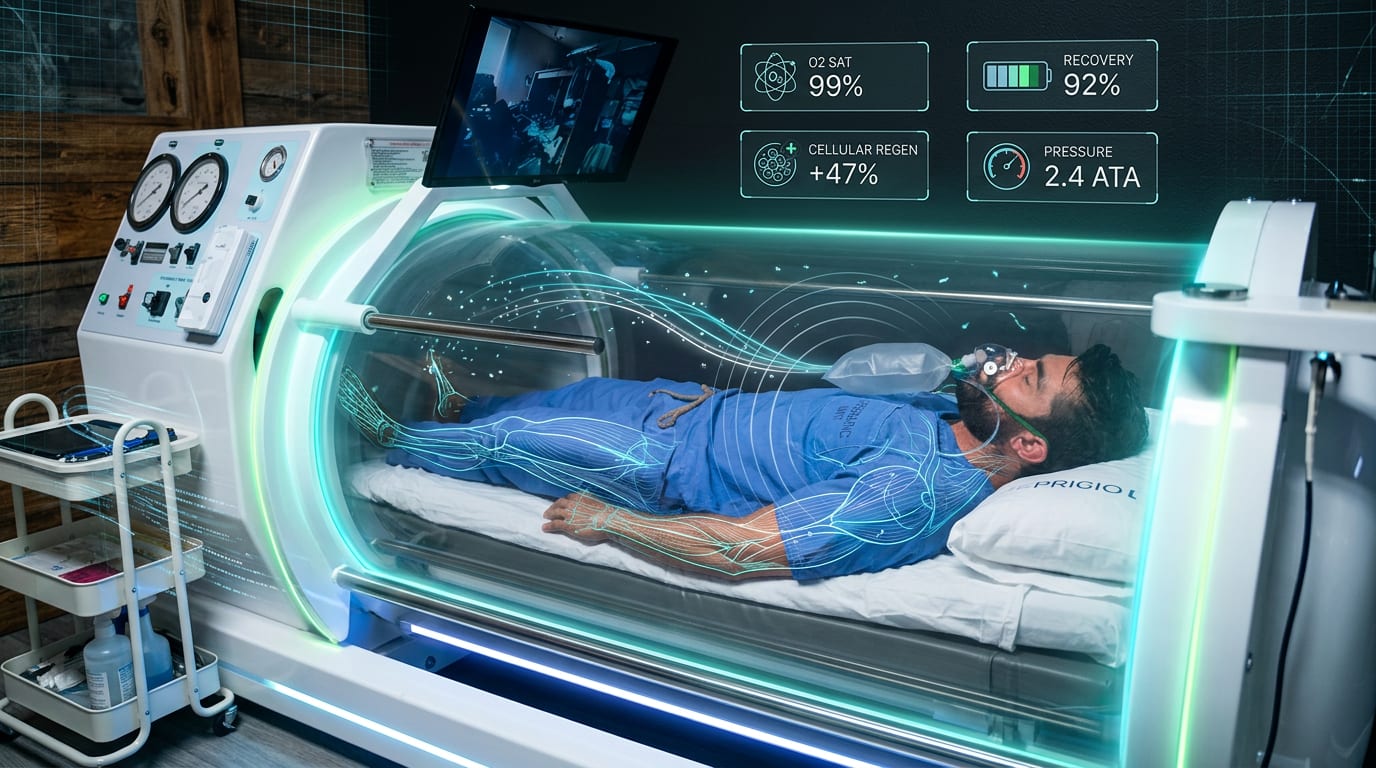 Medical-grade hyperbaric oxygen therapy chamber in Las Vegas