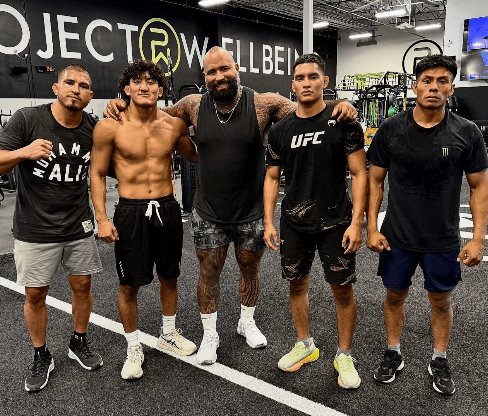 UFC fighters at Project Wellbeing