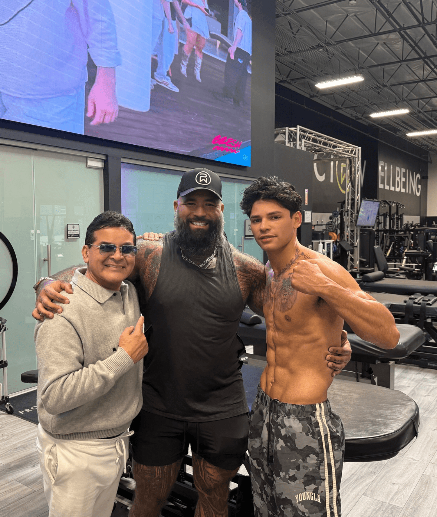 Pro boxer Ryan Garcia training at Project Wellbeing