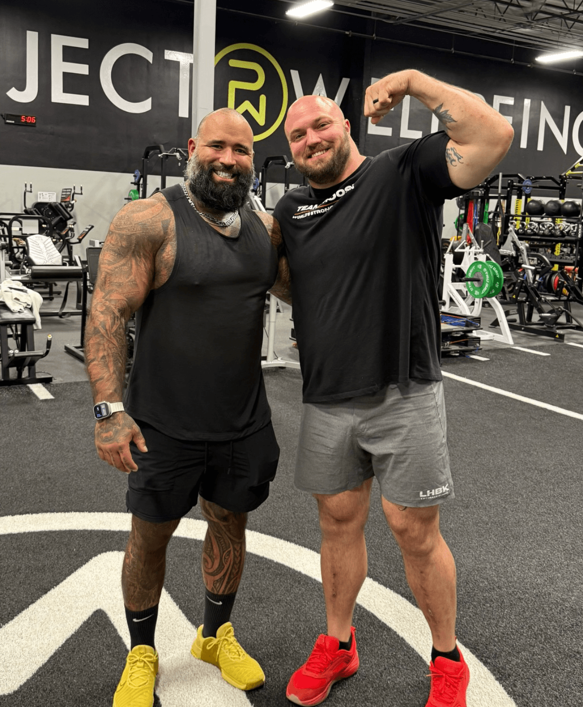 World's Strongest Man training at Project Wellbeing